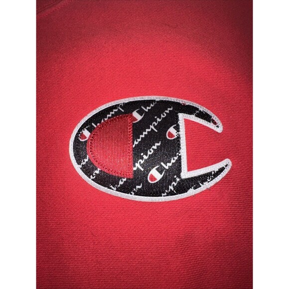 Champion Sweatshirt Mens Large Red Reverse Weave Logo Crew Neck Pullover - Picture 3 of 5